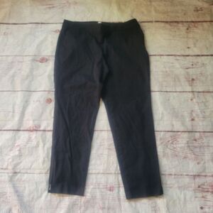 Eileen Fisher Organic Cotton Ankle Zip Pants Size Medium Petite